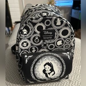 Loungefly Disney Black and White Backpack